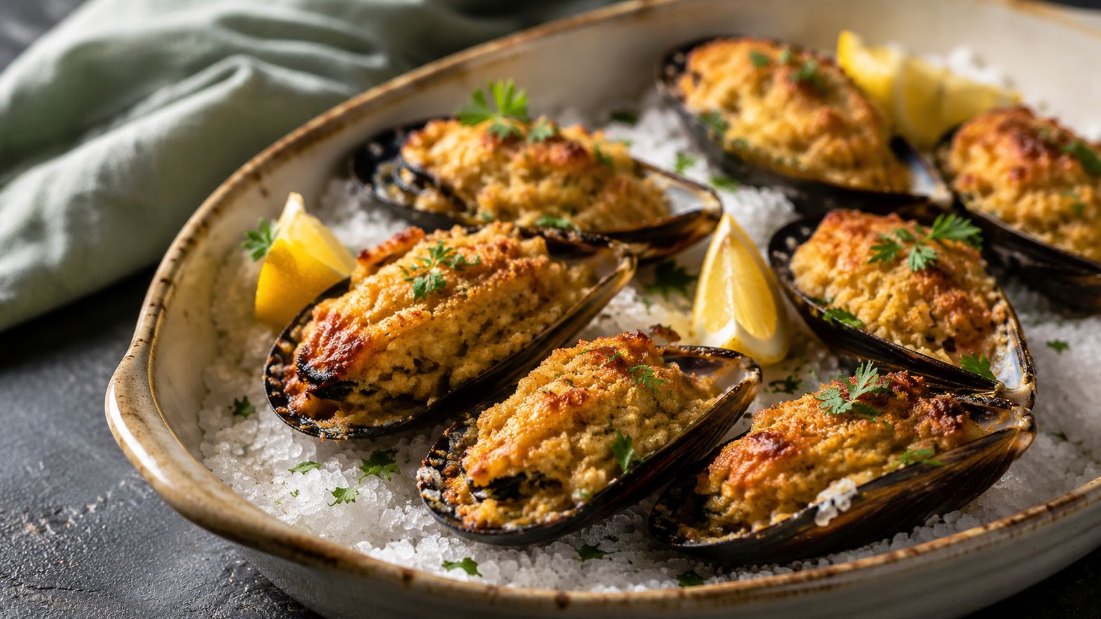 Moules farcies à la monégasque