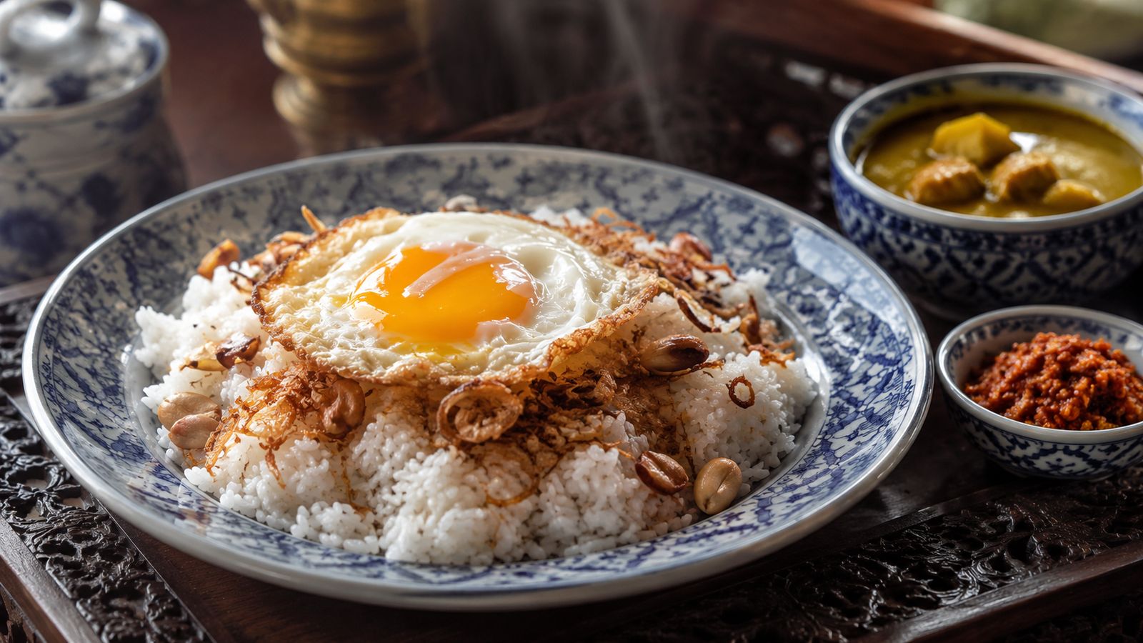 Ohn Htamin (အုန်းထမင်း — riz au lait de coco palatial Mandalay)