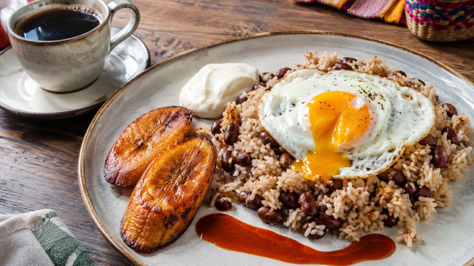Gallo Pinto nicaragüense (riz et haricots du petit-déjeuner)