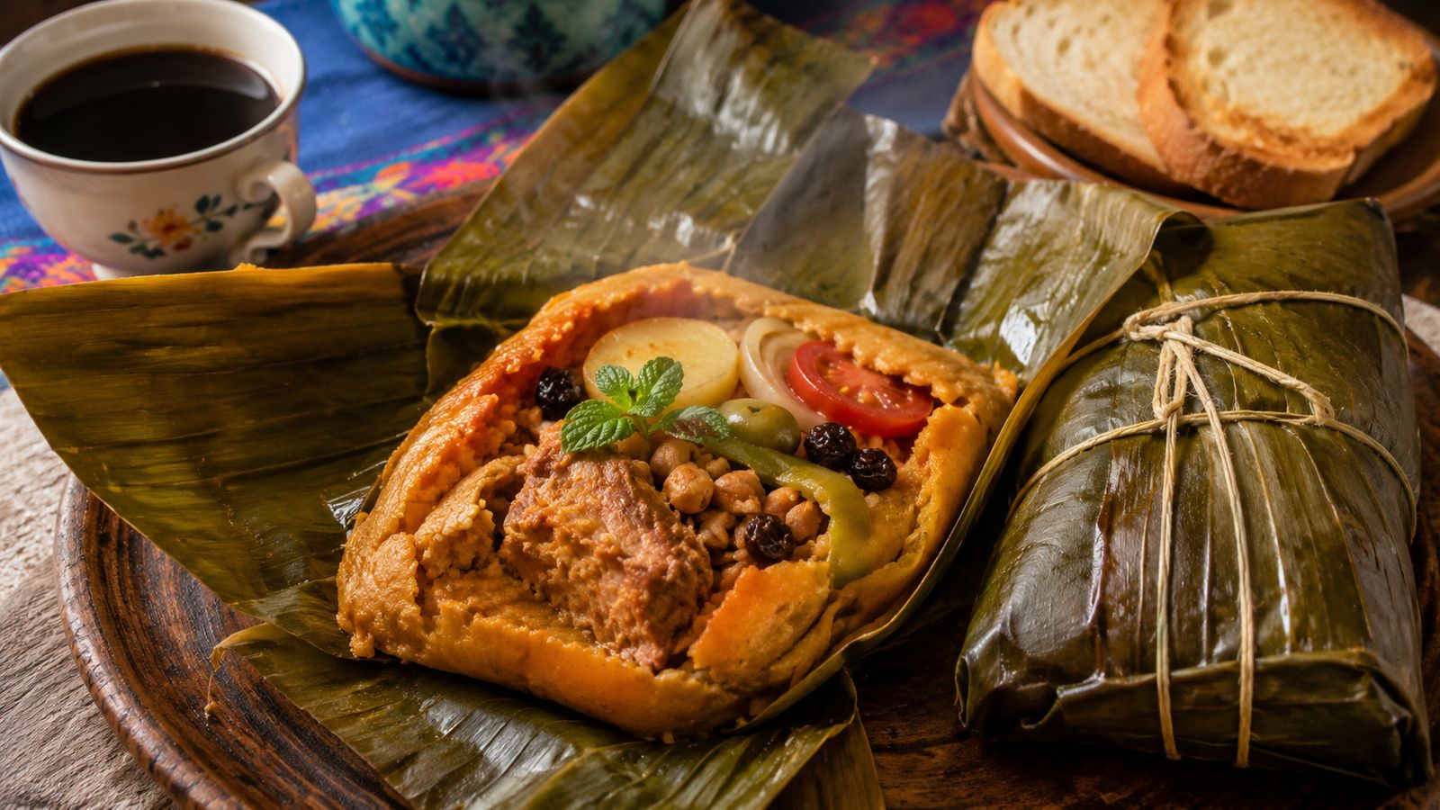 Nacatamal (tamale géant nicaraguayen aux feuilles de bananier)