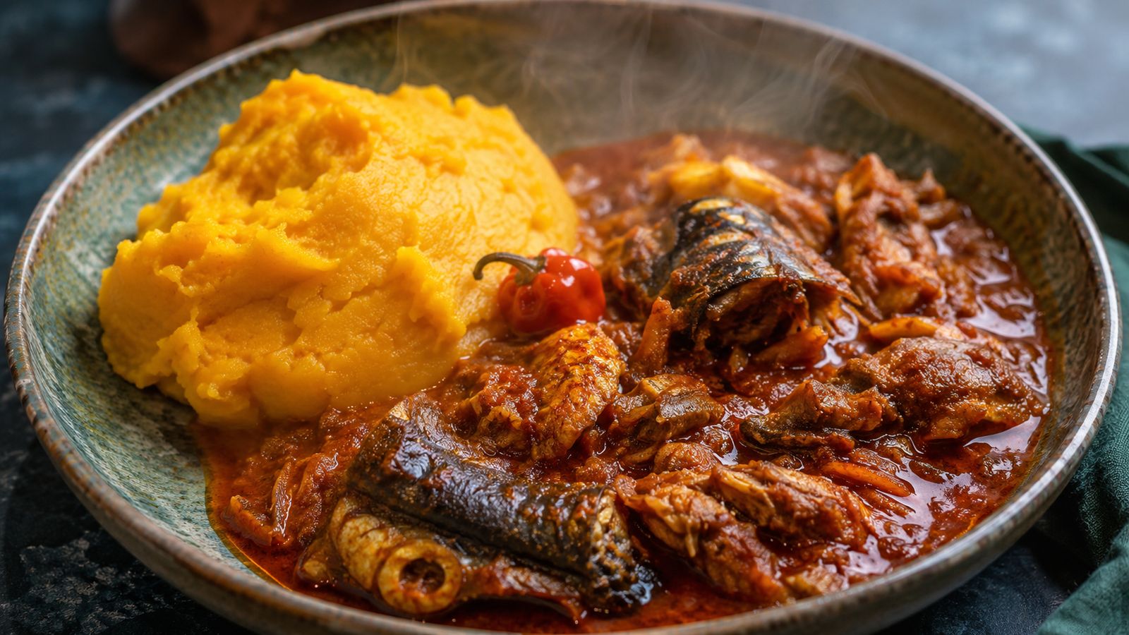 Banga Soup / Amiedi (soupe urhobo à la pulpe de palme fraîche — plat-totem du Delta du Niger)