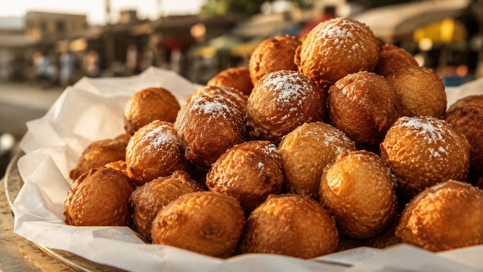 Puff Puff (beignets levés frits — street food national du Nigéria)