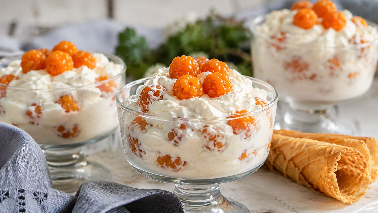 Multekrem (crème aux mûres arctiques)