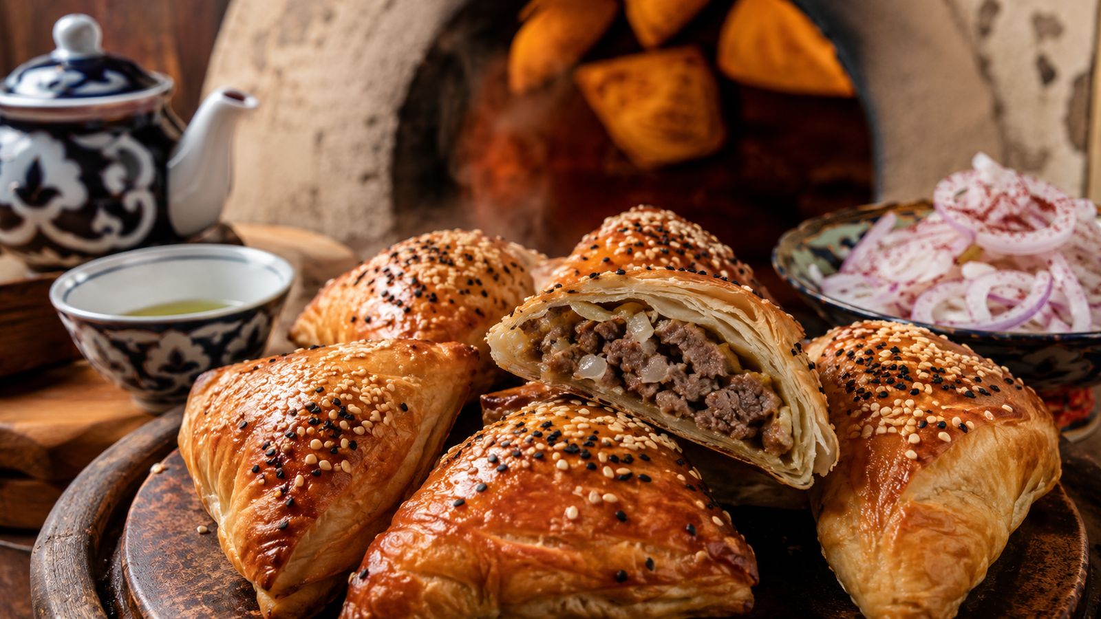 Somsa (сомса — chausson agneau-cumin tandyr)