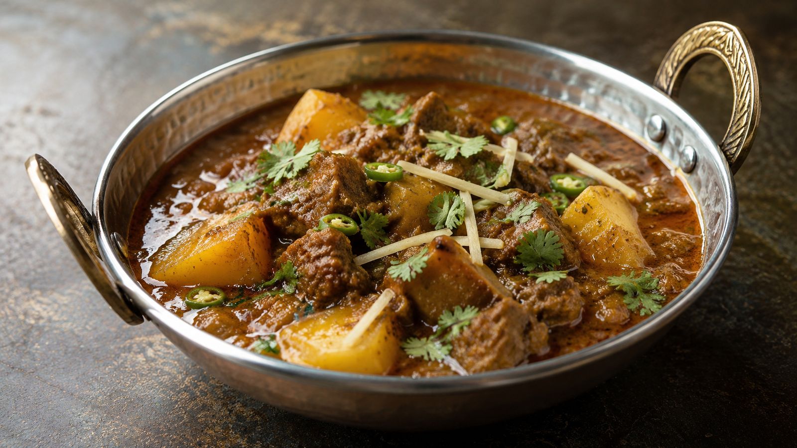 Aloo Gosht (آلو گوشت)