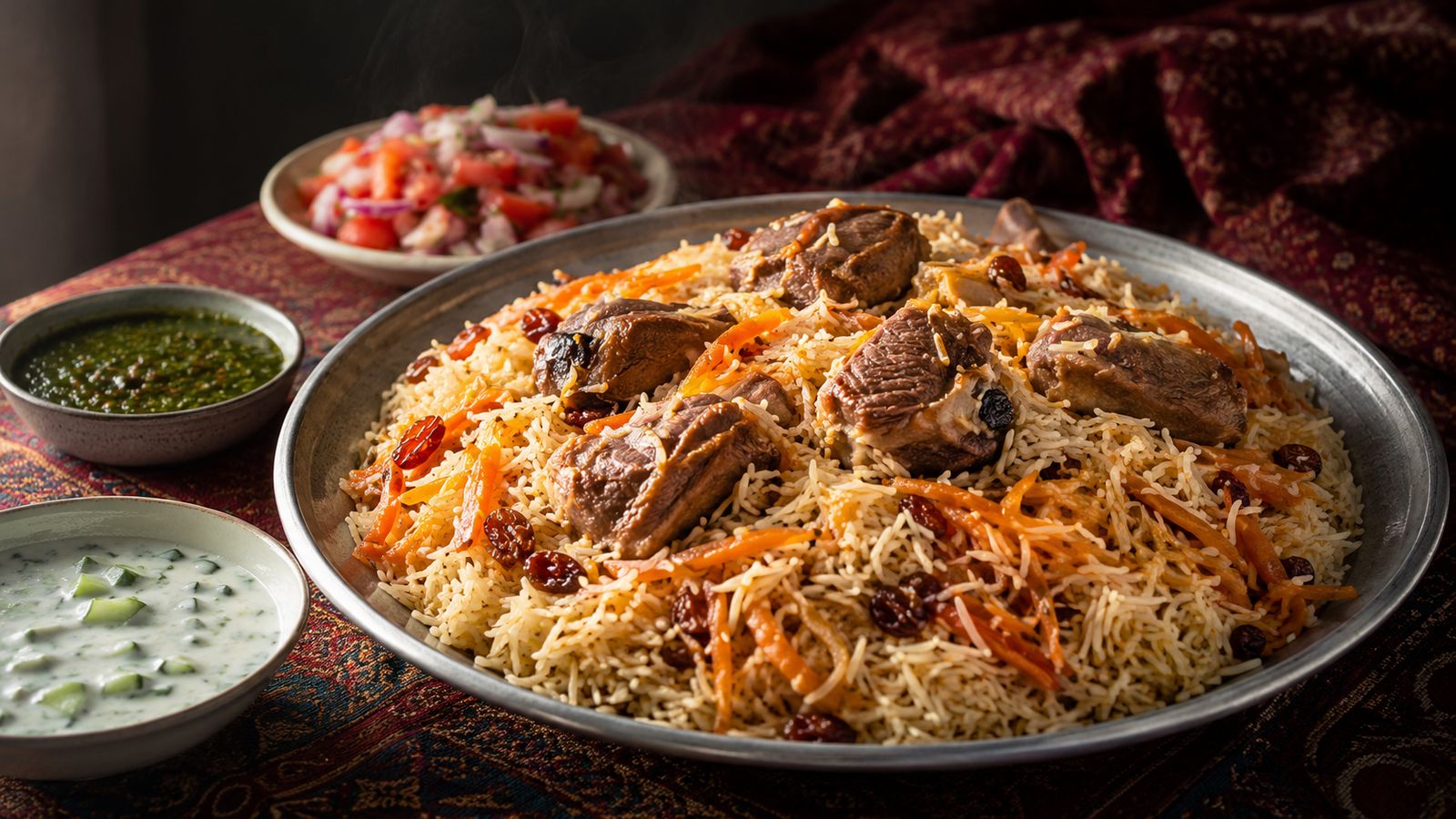 Kabuli Pulao (کابلی پلاؤ — Qabili Palaw)