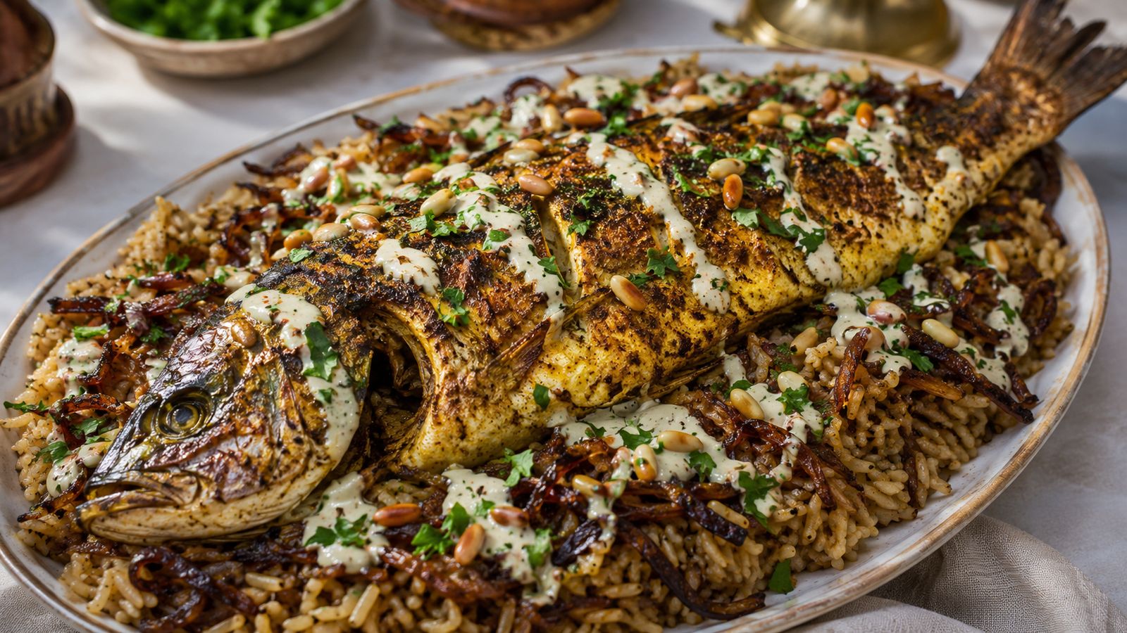 Sayadieh (riz pilaf au poisson de Gaza)