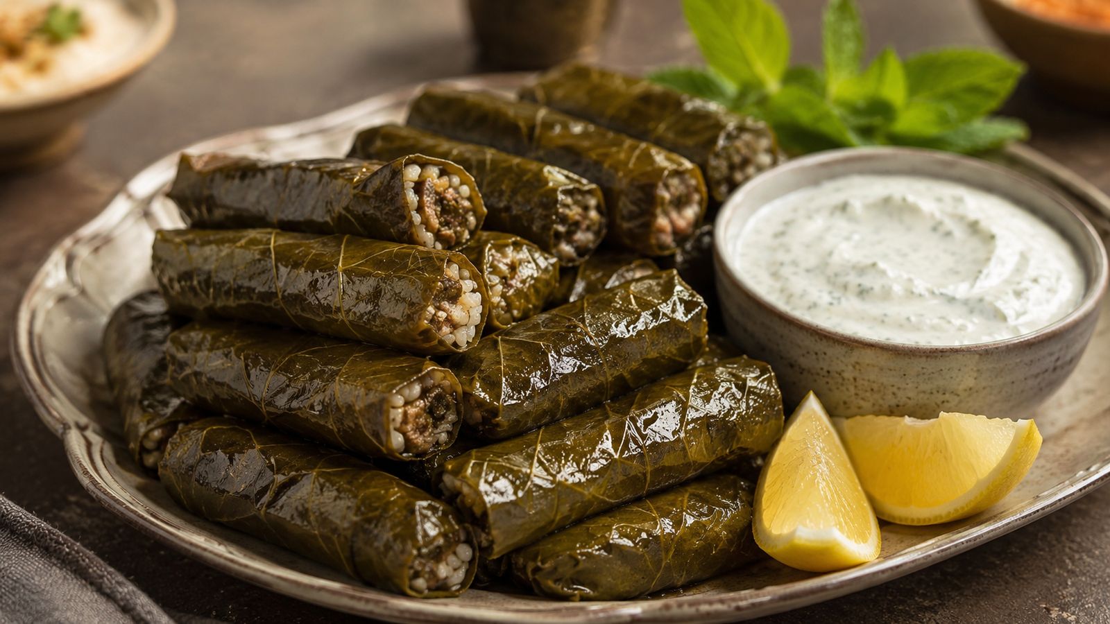 Warak enab (feuilles de vigne farcies palestiniennes)
