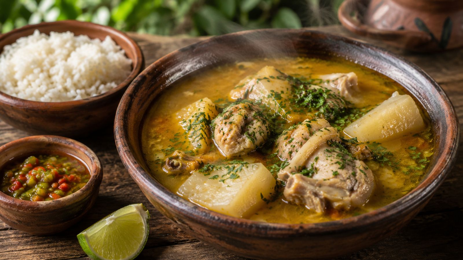 Sancocho Panameño (soupe nationale au culantro)