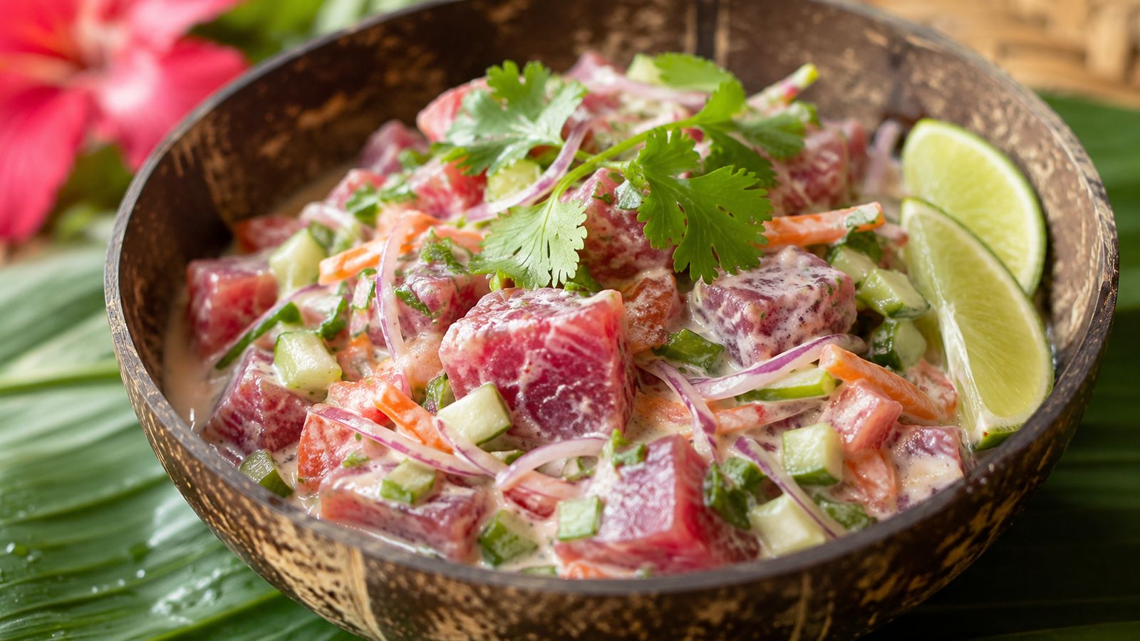 Poisson Cru à la Tahitienne (E'a Ota)