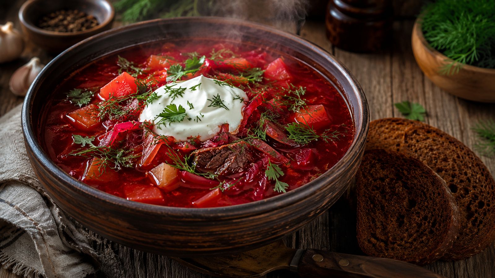 Borsch Russe (avec smetana)
