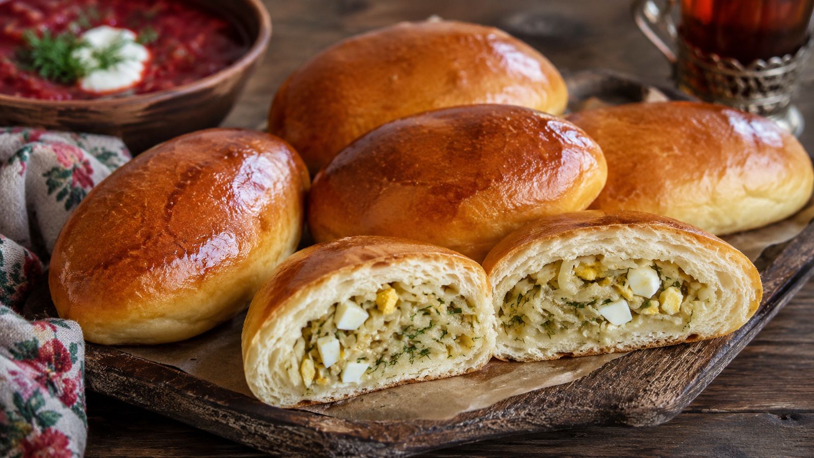 Pirojki au Chou et aux Œufs