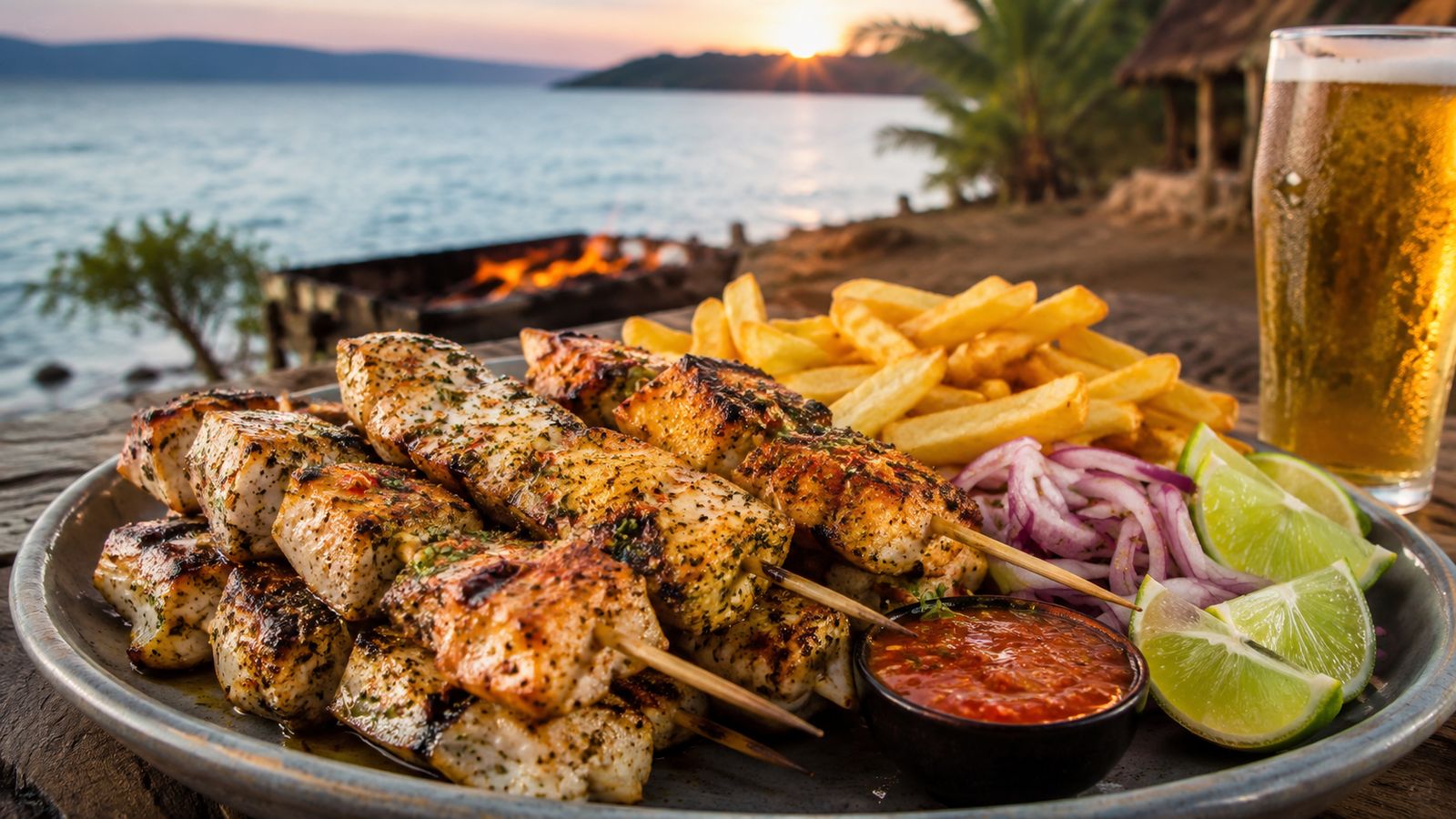 Brochettes de Tilapia du Lac Kivu