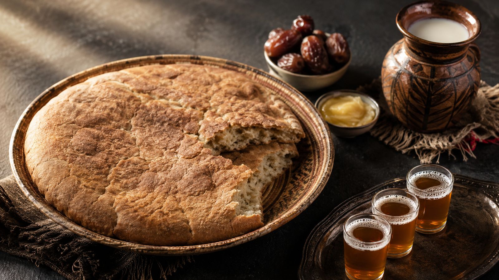 Khobz Erremel / El-Mella (pain de sable)