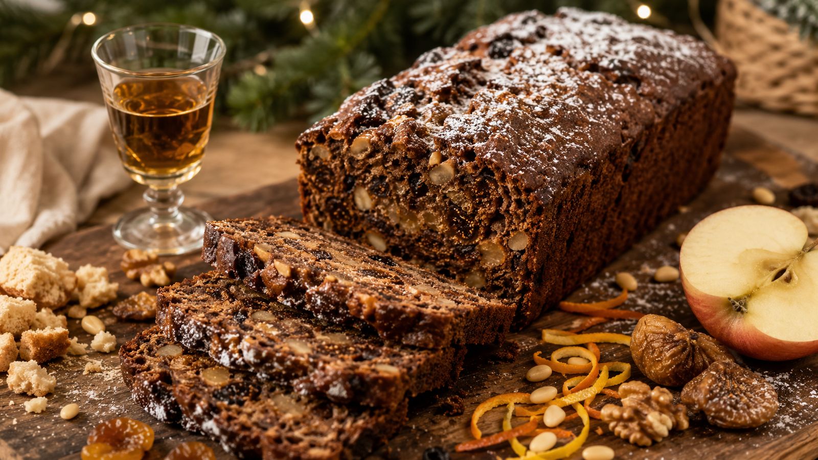 Bustrengo (gâteau-bûche de Noël saint-marinais)