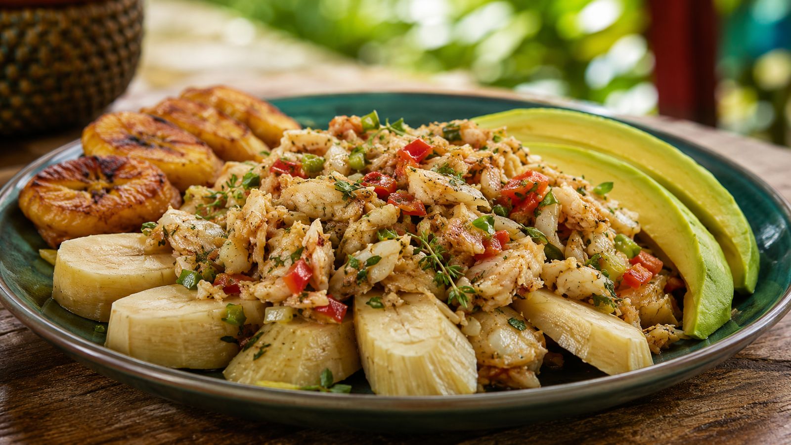 Green Fig & Saltfish (Plat National)
