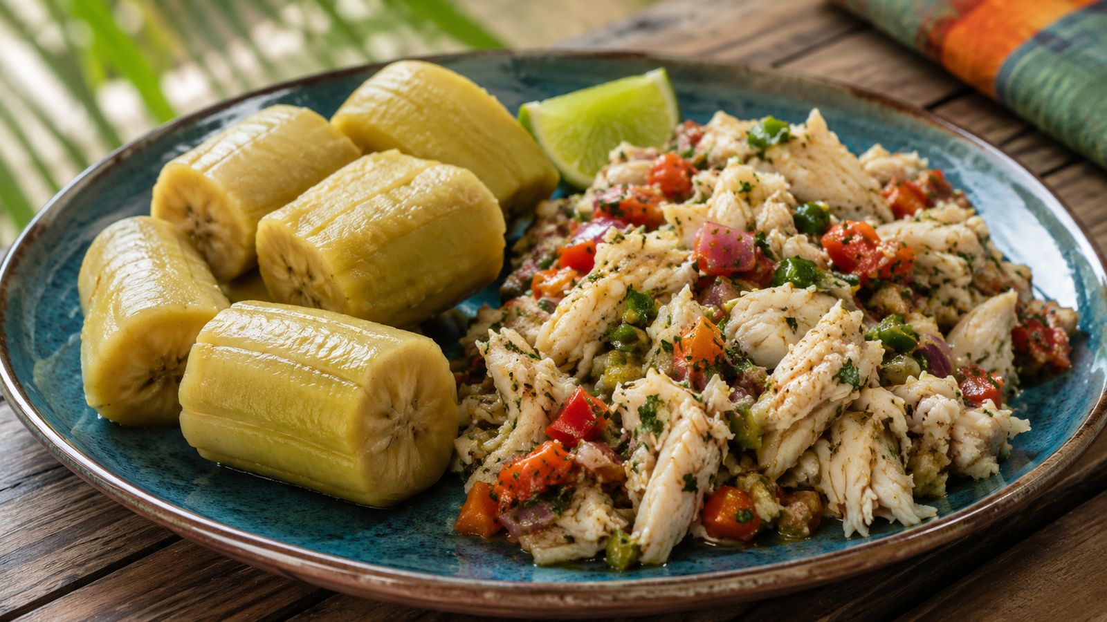 Green Fig and Saltfish