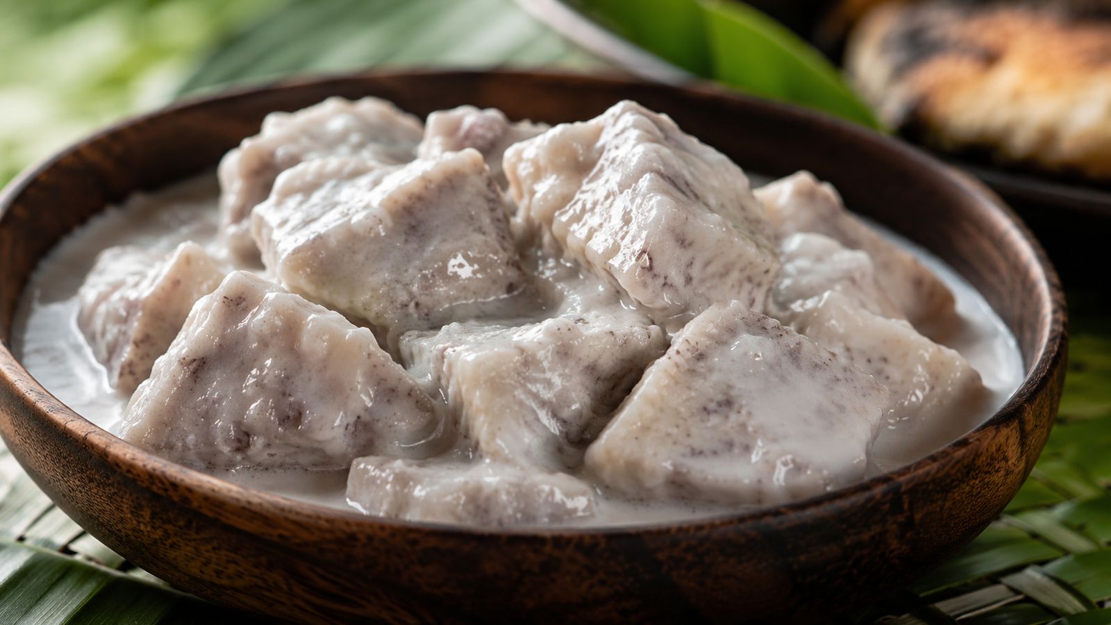 Fa'alifu Talo - taro fini a la creme de coco salee