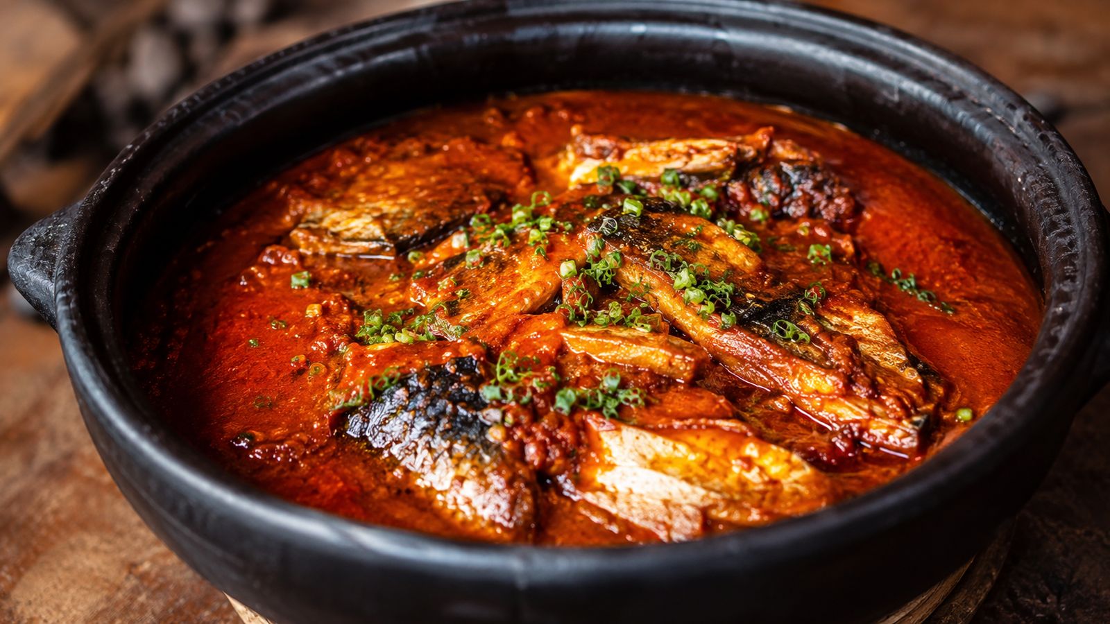 Izaquente (sauce de noix de palme rouge au poisson fumé, muamba santoméenne)