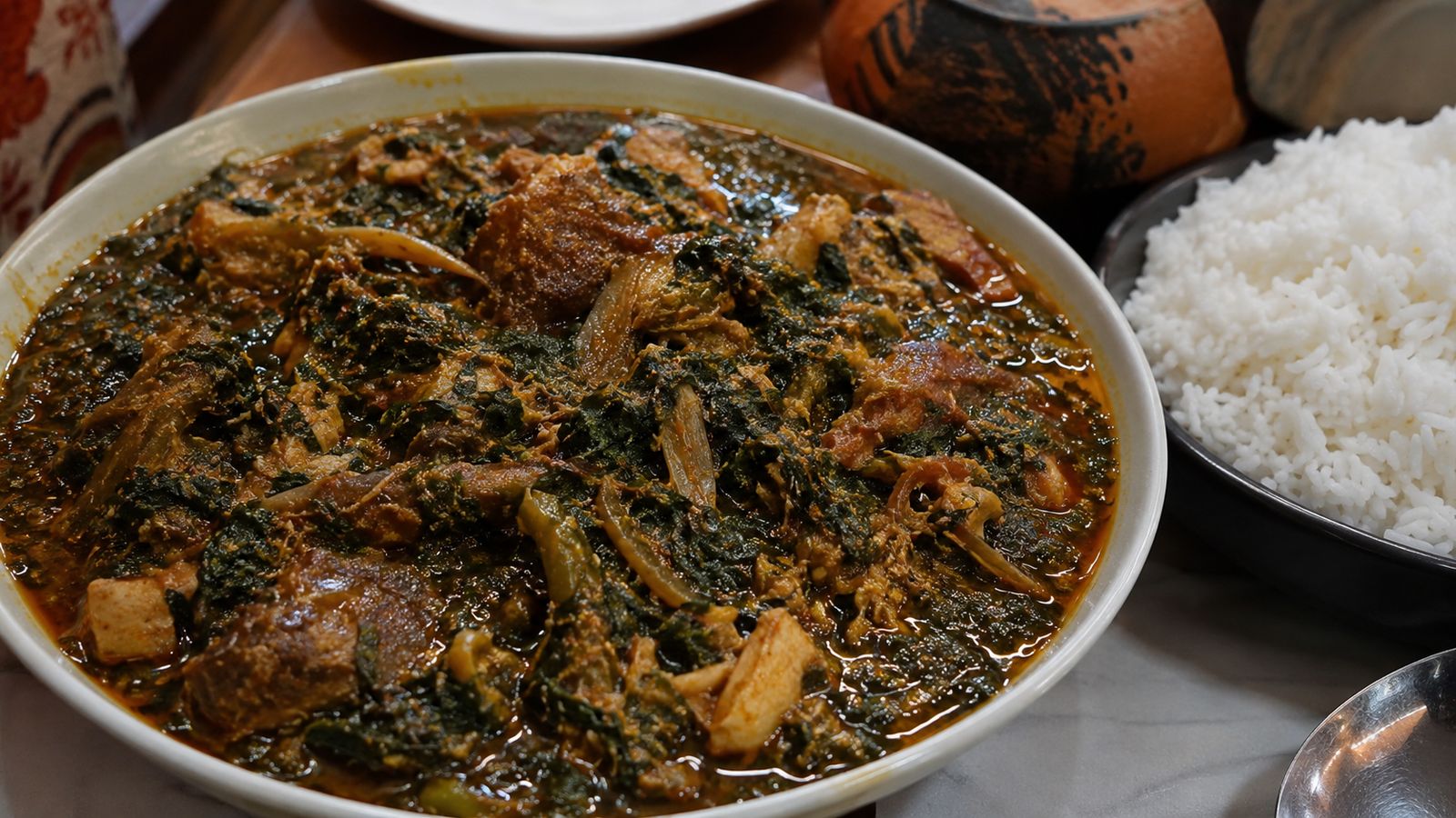Cassava Leaf Stew (Plassas)