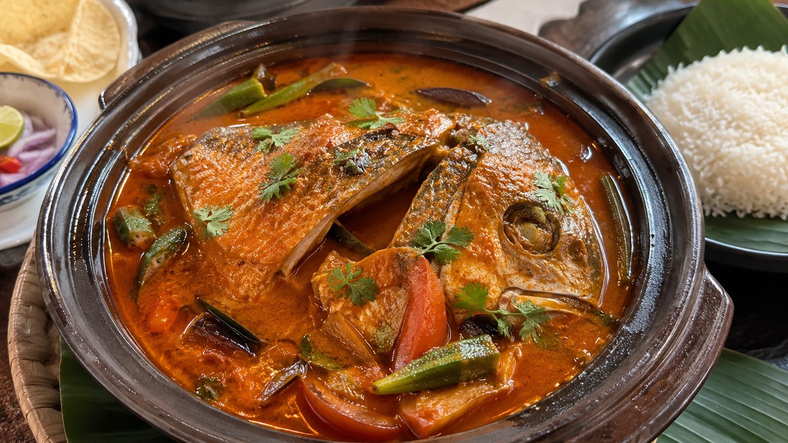 Fish Head Curry (鱼头咖喱 · மீன் தலை குழம்பு)