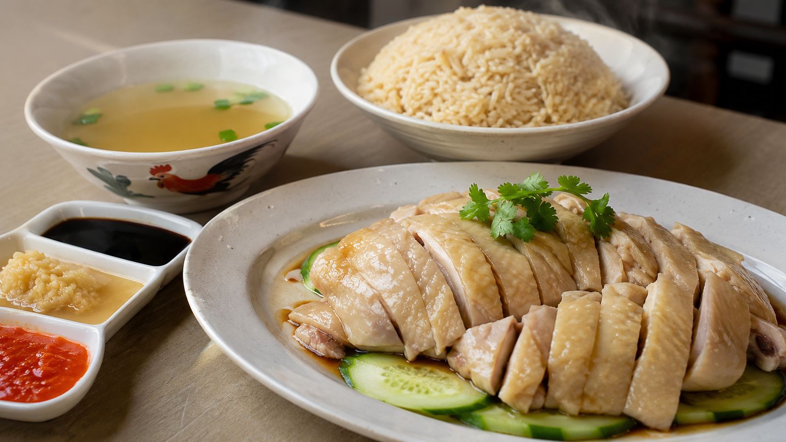 Hainanese Chicken Rice