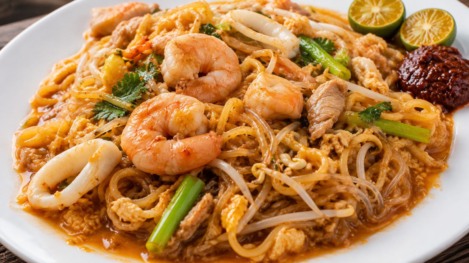 Hokkien Mee (福建炒蝦麵)