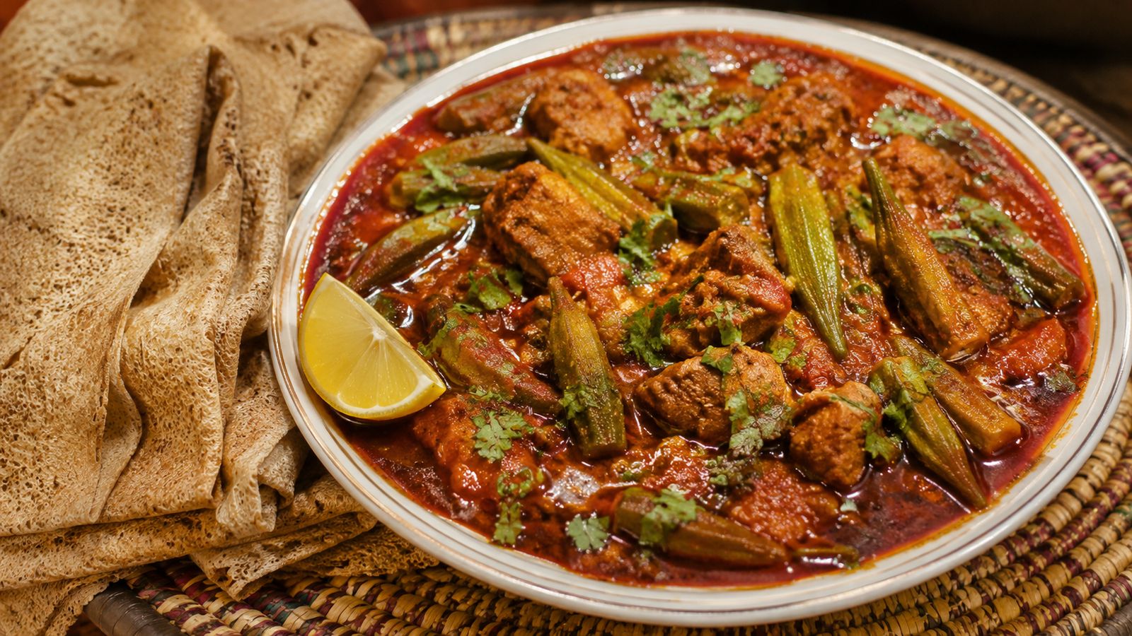 Bamia bil-Lahma (بامية باللحمة)