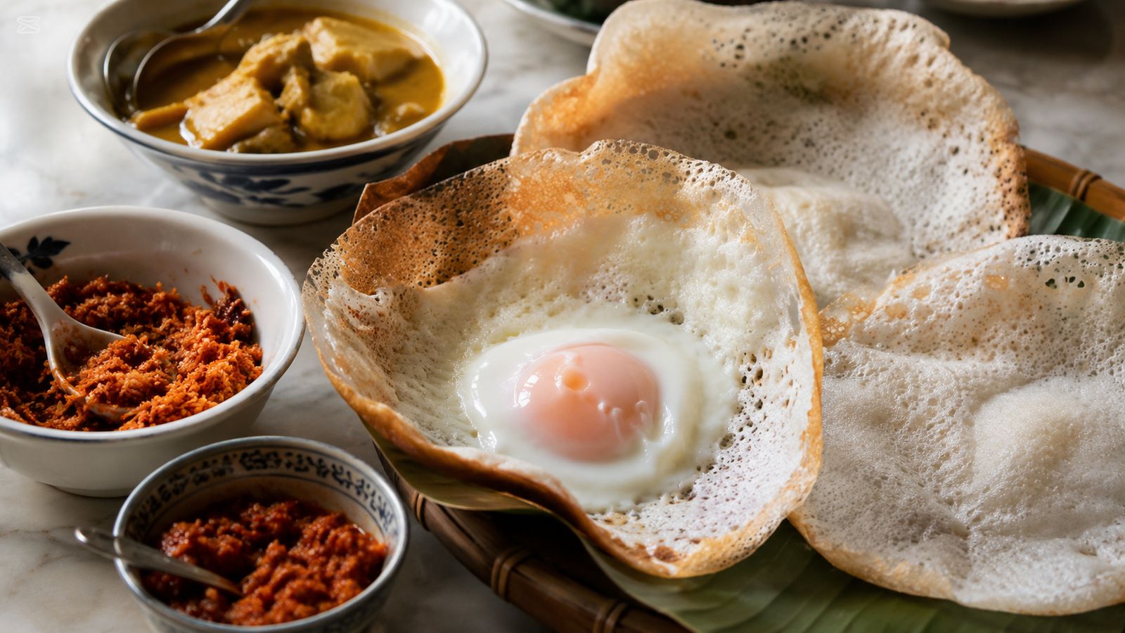 Hoppers (appa — crêpes-bols sri lankaises)