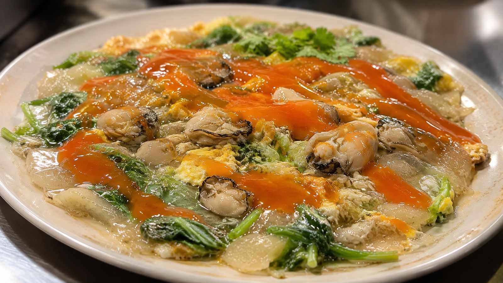Oh-A-Tsian / Oyster Omelette (蚵仔煎)