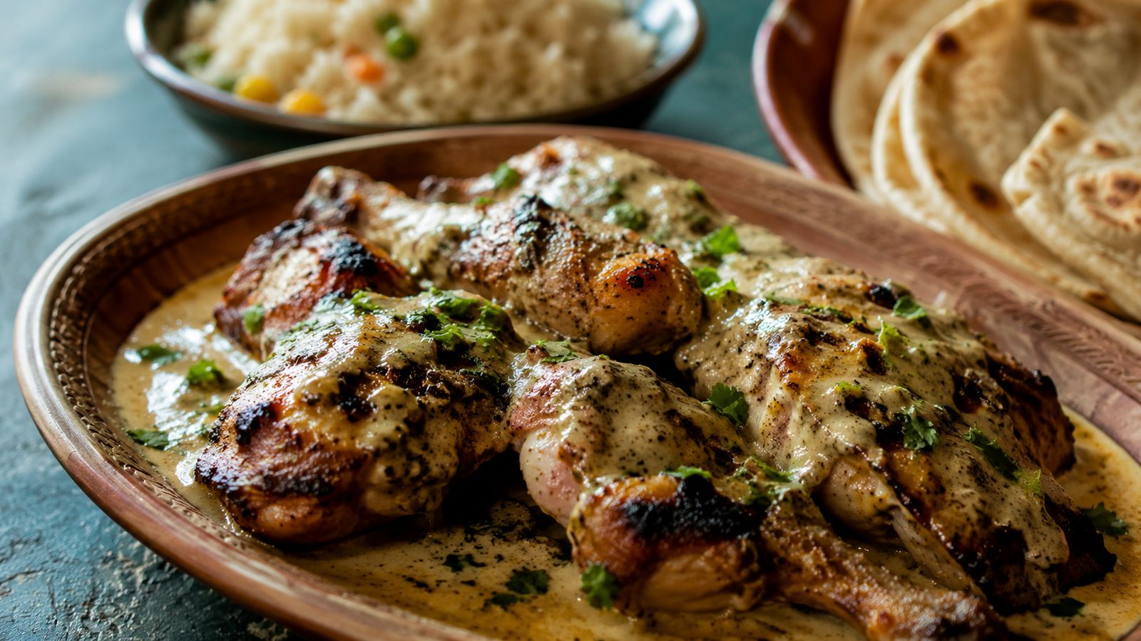 Kuku wa kupaka (poulet grillé nappé de sauce coco)