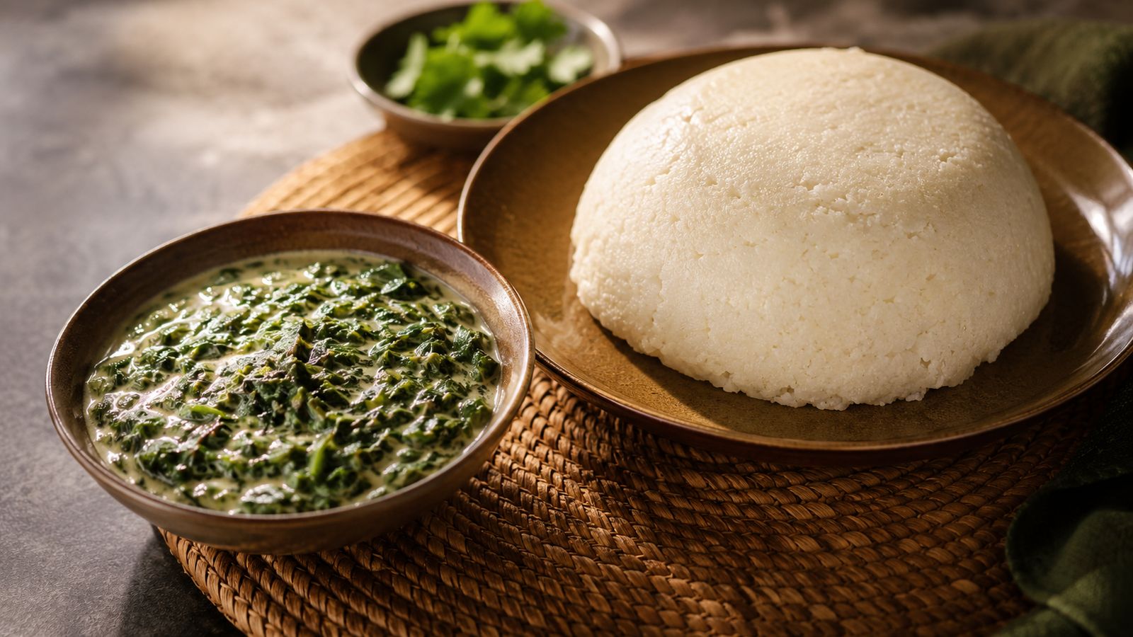 Ugali na Mboga ya Mchicha