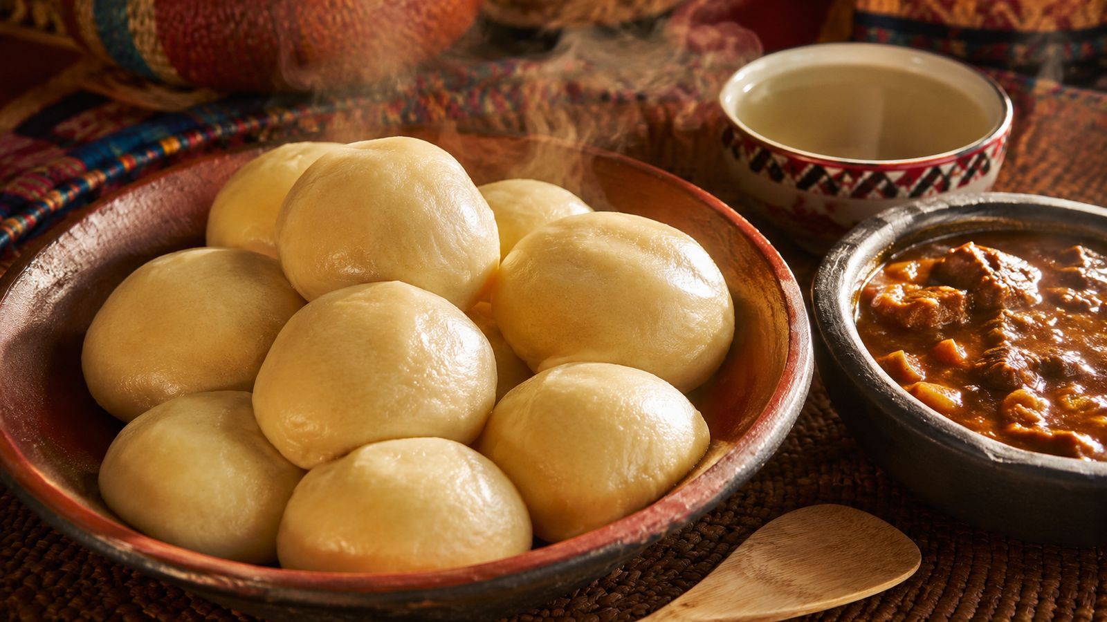 Boule de mil (pâte de mil sahélienne — asida en arabe tchadien, mour en sara, gou en zaghawa, tibi en tedaga, biri en kanembou)