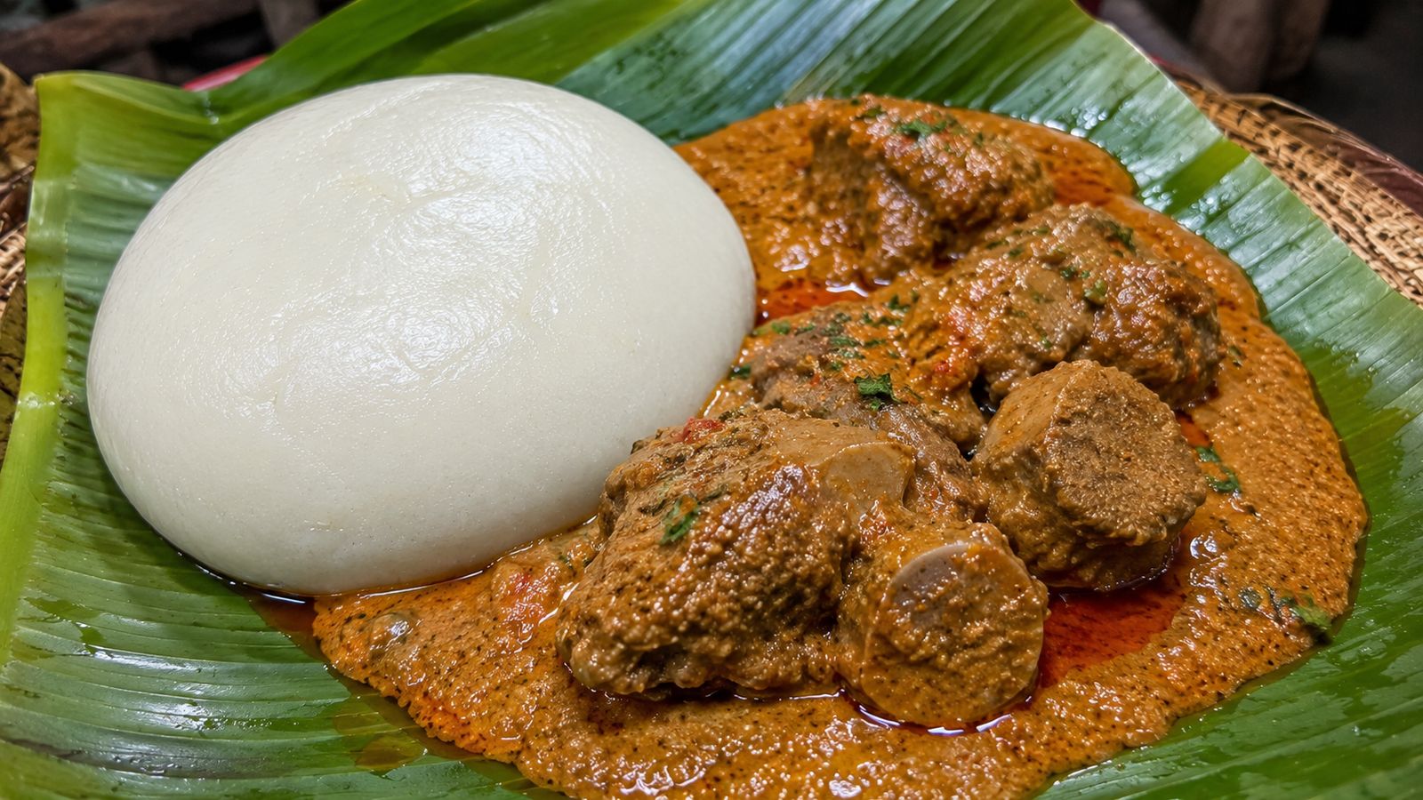 Foufou Kabyé sauce arachide
