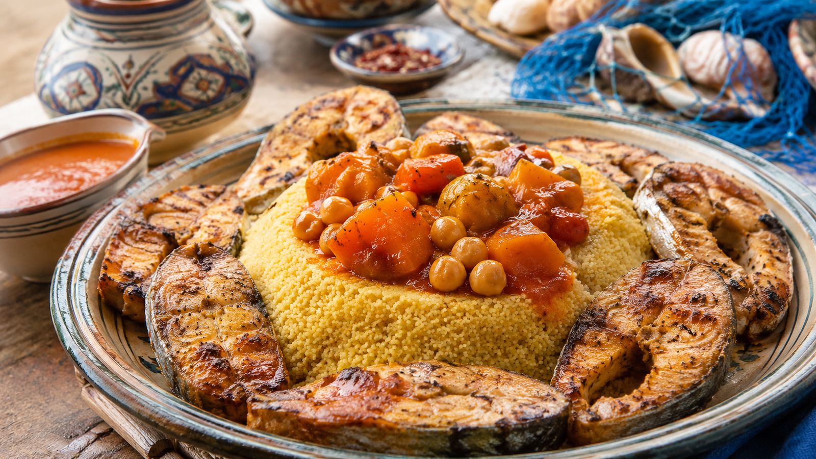 Couscous au poisson de Sfax (كسكسي بالحوت)