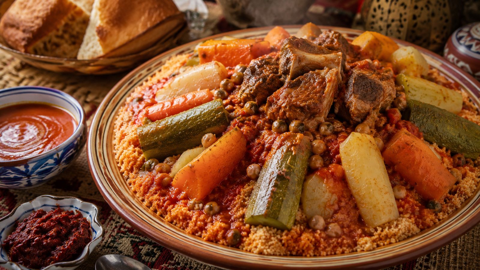 Couscous Tunisien à l'Agneau