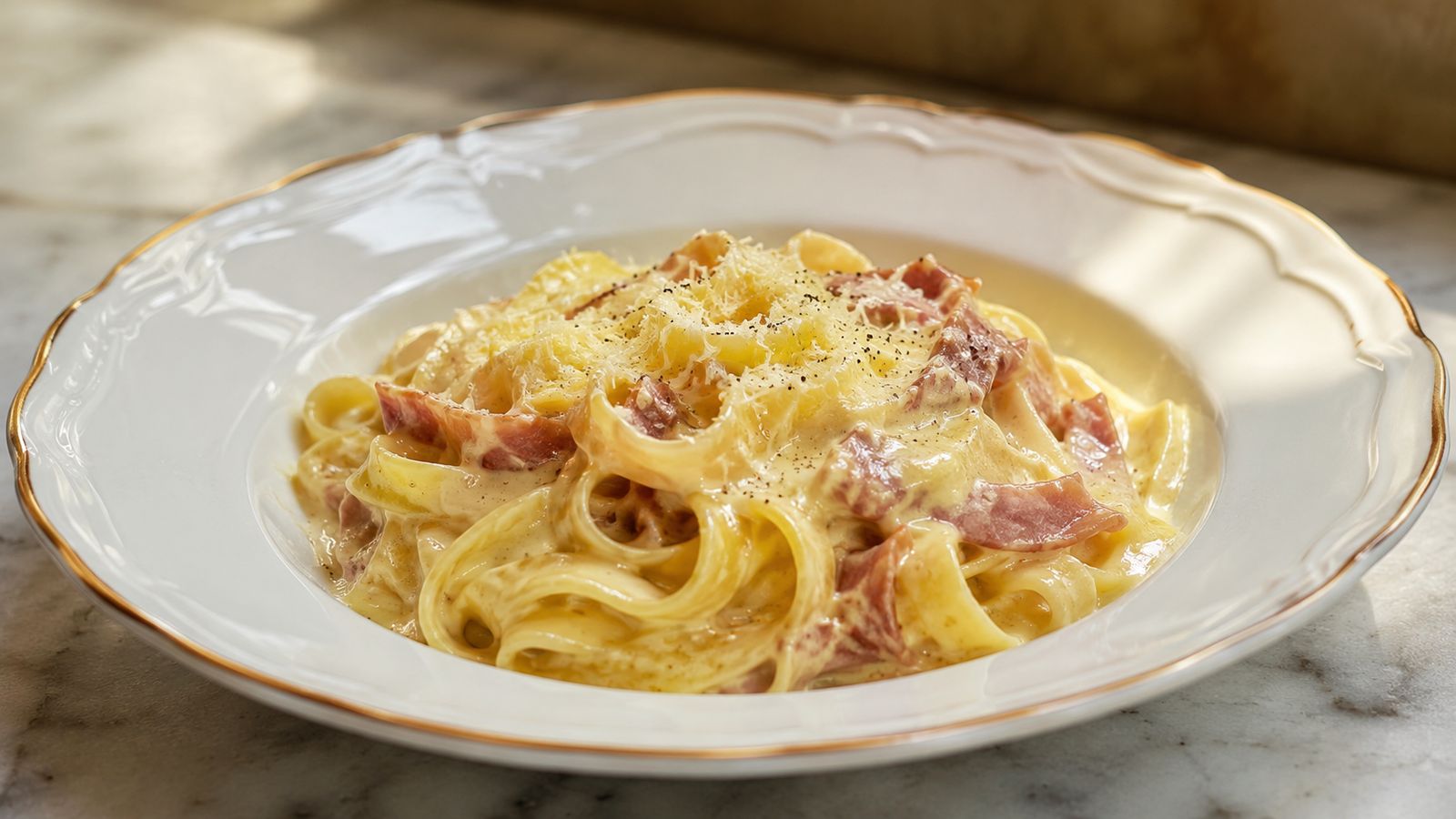 Fettuccine alla Papalina