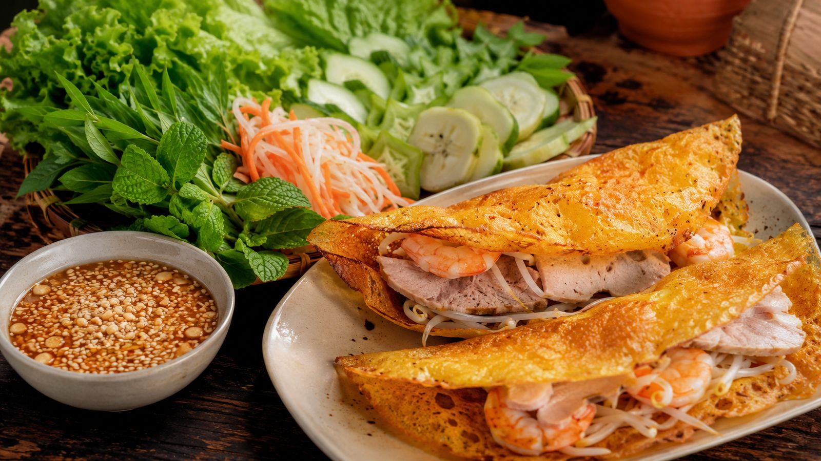 Bánh khoái Huế (Galette croustillante huéenne)