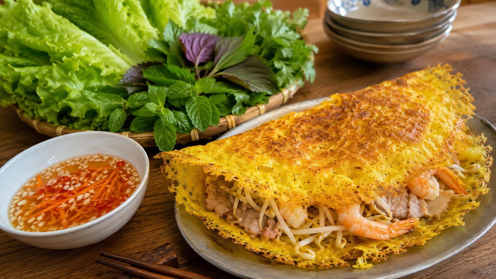 Bánh Xèo (Crêpe croustillante)