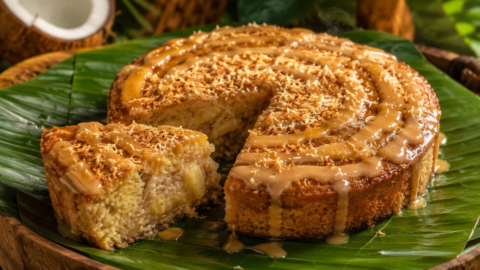 Faikai (ou poé wallisien) — bananes au lait de coco