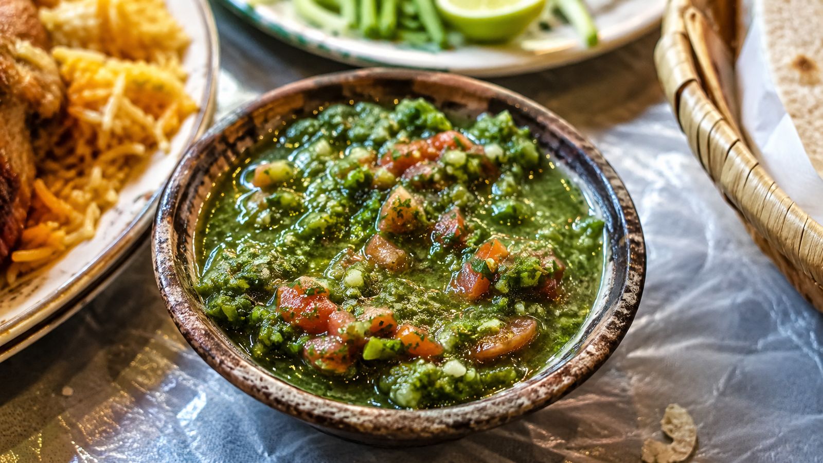 Sahawiq (sauce piment et coriandre yéménite)