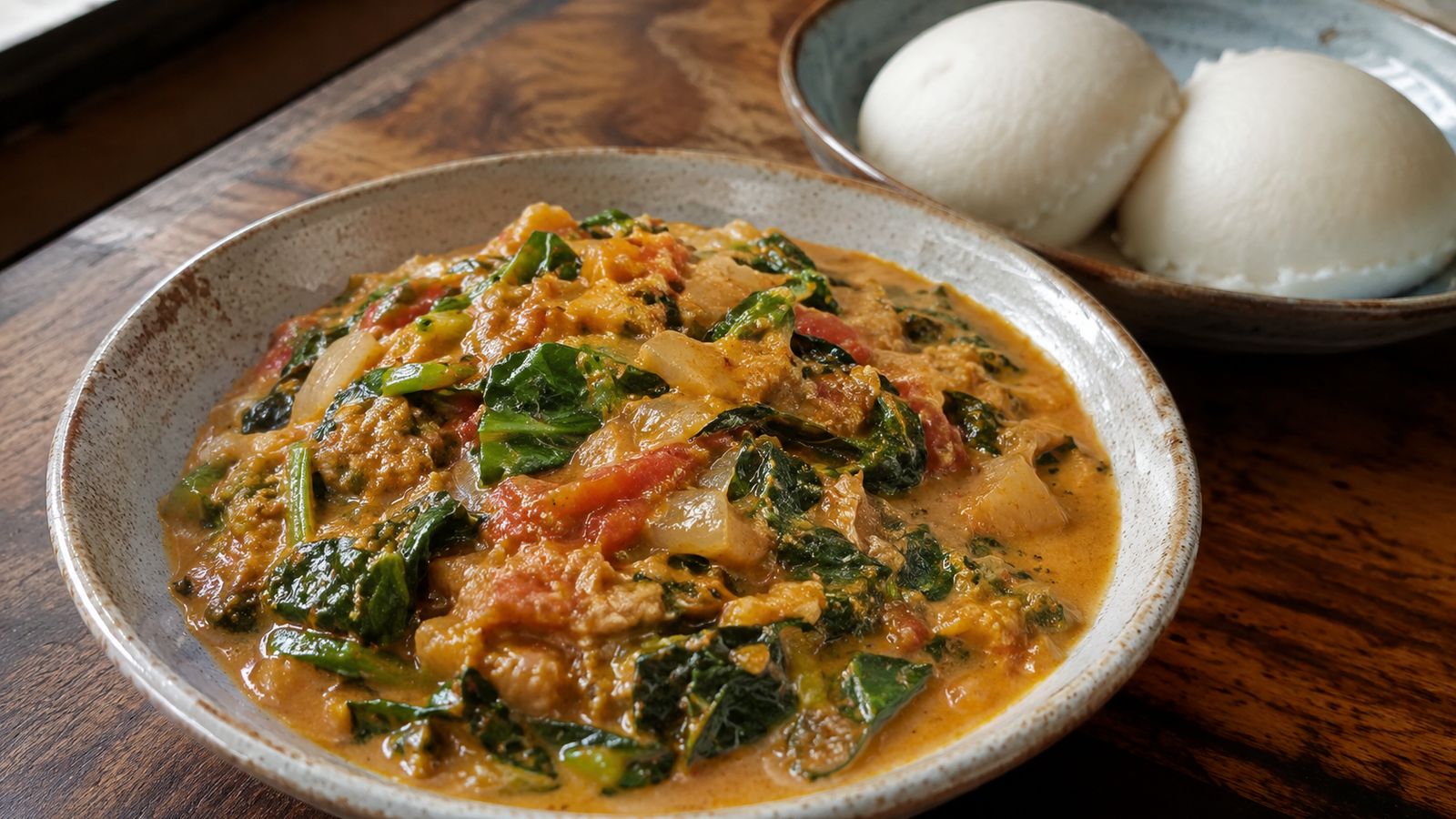 Muriwo Unedovi (légumes verts à la pâte d'arachide)